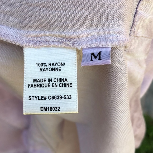 🩷 Anthropologie; Cloth & Stone - Lilac Colored Dress w/Roll-Up Sleeves. Misses M - Picture 5 of 6